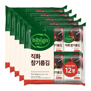 CJ 명가직화 참기름김 4.5g x 12 x 5 CJ 명가직화 참기름김 4.5g x 12 x 5