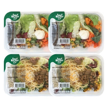 스윗밸런스샐러드 2종 4팩, 820g 스윗밸런스샐러드 2종 4팩, 820g