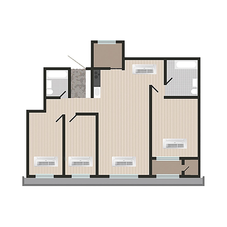 삼성 시스템 에어컨 138.2m ² 다배관 (40PY) 5실 삼성 시스템 에어컨 138.2m ² 다배관 (40PY) 5실