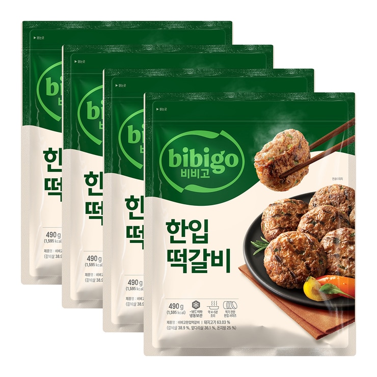 비비고 한입떡갈비 490g x 4 비비고 한입떡갈비 490g x 4