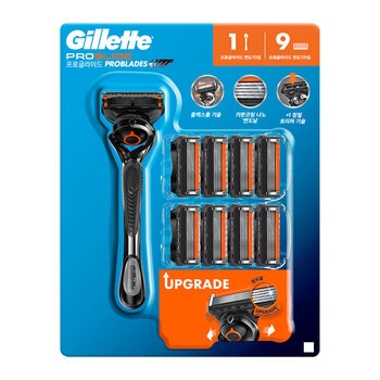 질레트 프로글라이드 면도기세트 기 1 + 날 9 질레트 프로글라이드 면도기세트 기 1 + 날 9