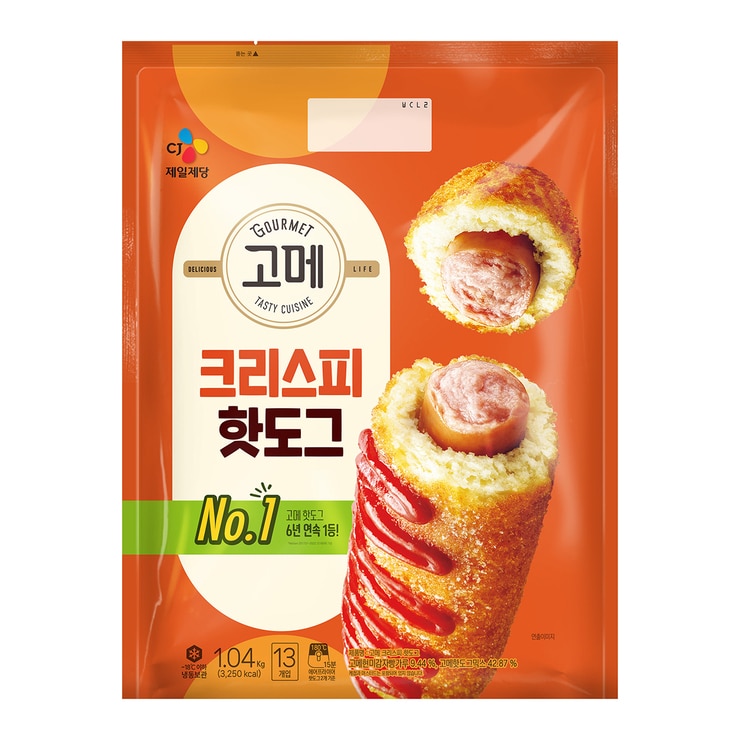 고메 핫도그 크리스피 1.04Kg x 2 고메 핫도그 크리스피 1.04Kg x 2