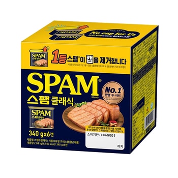 스팸 클래식 340g x 6 스팸 클래식 340g x 6