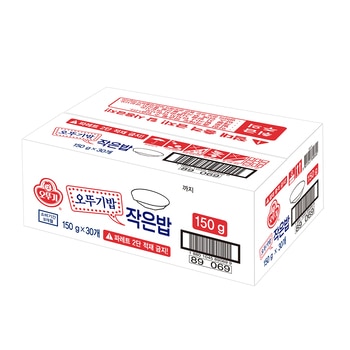 오뚜기 오뚜기밥 작은밥 150g x 30개 오뚜기 오뚜기밥 작은밥 150g x 30개