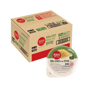 CJ 햇반100%현미밥작은 공기 130g x 36 CJ 햇반100%현미밥작은 공기 130g x 36