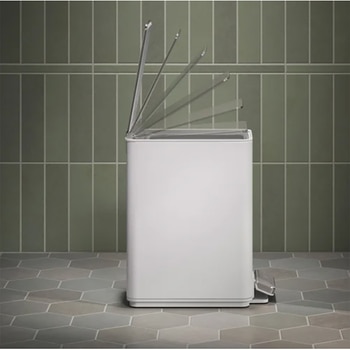 콜러 사각 페달형 쓰레기통 6L 2개 (화이트) 콜러 사각 페달형 쓰레기통 6L 2개 (화이트)