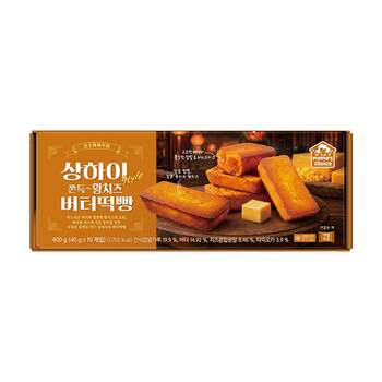 상하이 style 쫀득 황치즈 버터떡빵 40g x 10 상하이 style 쫀득 황치즈 버터떡빵 40g x 10