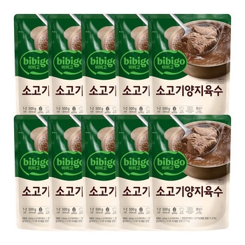 CJ 비비고 진국 육수 소고기양지 500g x 10 CJ 비비고 진국 육수 소고기양지 500g x 10