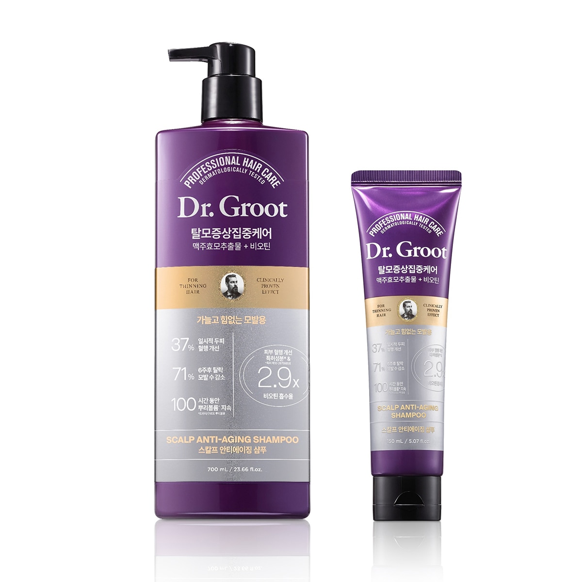 닥터그루트 탈모증상 집중케어 샴푸 700ml + 150ml 닥터그루트 탈모증상 집중케어 샴푸 700ml + 150ml