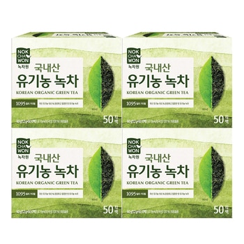 녹차원 유기농 순수녹차 1.2g x 50티백 x 4 녹차원 유기농 순수녹차 1.2g x 50티백 x 4