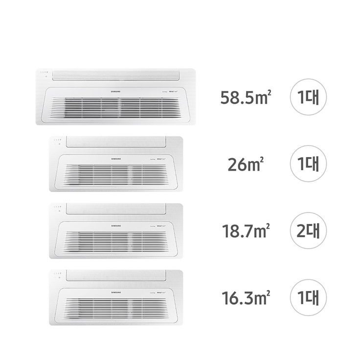 삼성 시스템 에어컨 138.2m ² 다배관 (40PY) 5실 삼성 시스템 에어컨 138.2m ² 다배관 (40PY) 5실