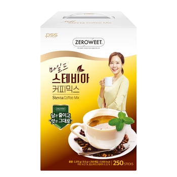 펄세스 제로윗 마일드 스테비아 커피믹스 9.5g x 250ct 펄세스 제로윗 마일드 스테비아 커피믹스 9.5g x 250ct