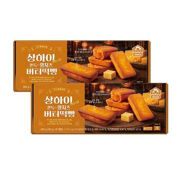 상하이 style 쫀득 황치즈 버터떡빵 40g x 10 x 2 상하이 style 쫀득 황치즈 버터떡빵 40g x 10 x 2