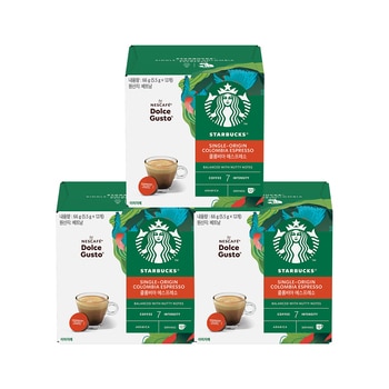 스타벅스 돌체구스토 캡슐커피 36개 - 콜롬비아 스타벅스 돌체구스토 캡슐커피 36개 - 콜롬비아