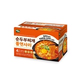 백제 순두부찌개 쫄면 410g x 4 백제 순두부찌개 쫄면 410g x 4