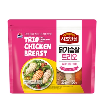 사조안심 닭가슴살 트리오1.5kg 사조안심 닭가슴살 트리오1.5kg