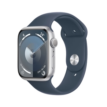 Apple Watch S9 45mm GPS SLV/SB 스포츠 밴드 - S/M