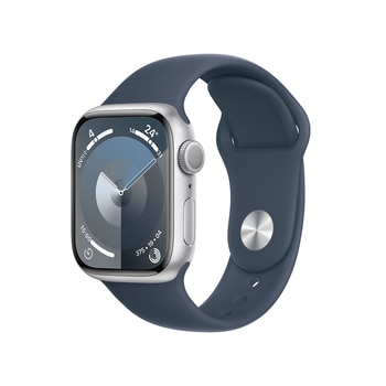 Apple Watch S9 41mm GPS SLV/SB 스포츠 밴드 - S/M