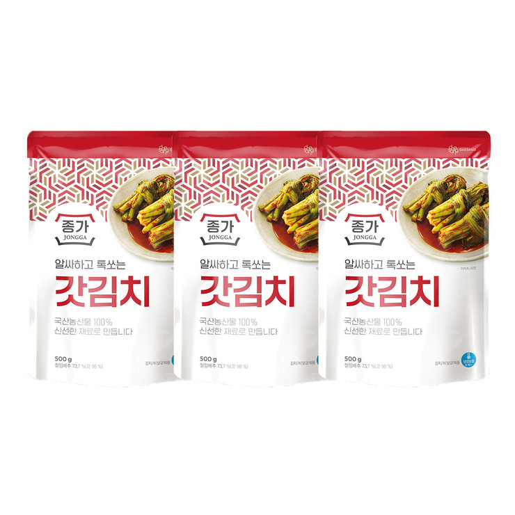 JGG Dolsangat Kimchi 500g x 3 644810