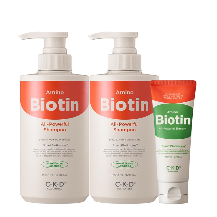 CKD Amino Biotin All-Powerful Shampoo 500mlx2+80ml 647401