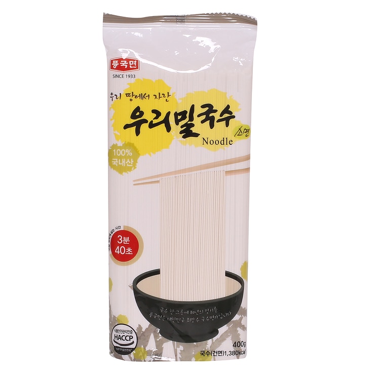 Poongkook Wheat Noodles 400g x 10pack 606503