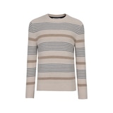 Olzen Men's Wool Blend Pattern Knit - Beige