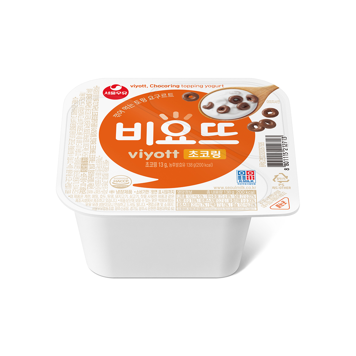 서울우유 비요뜨 초코링 138g x 12