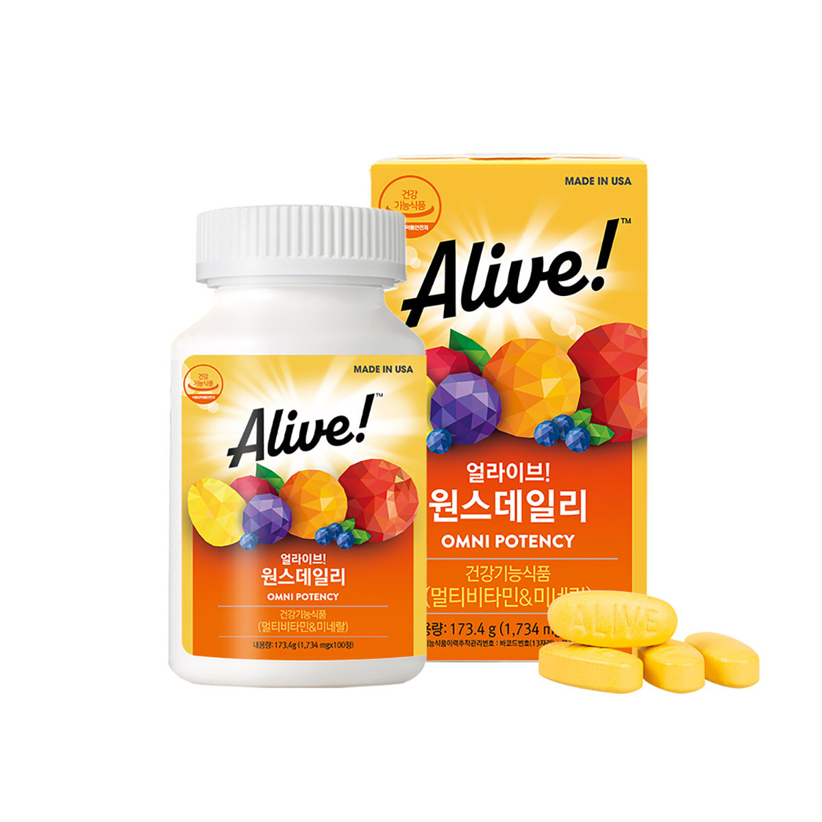 얼라이브 원스데일리 멀티비타민 1,734mg x 100정