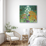 지클레 그림 액자 76x76cm - 클림트, 꽃의 정원