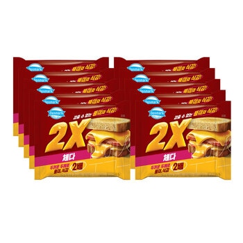 동원 덴마크 2X 체다슬라이스 치즈 192g x 10 동원 덴마크 2X 체다슬라이스 치즈 192g x 10