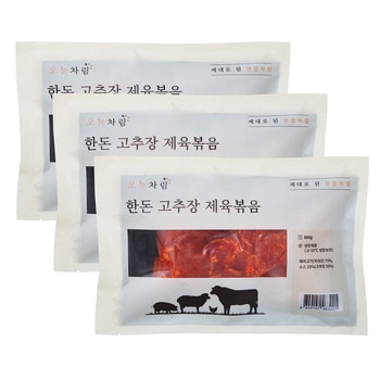 오늘차림한돈고추장제육볶음600g x 3ea