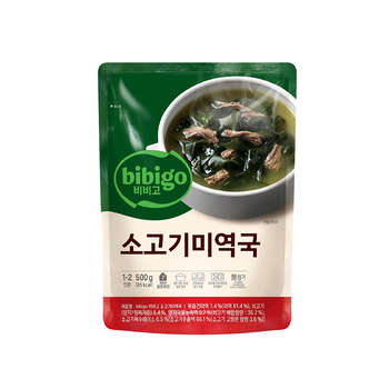 비비고 소고기미역국  500g x 18팩