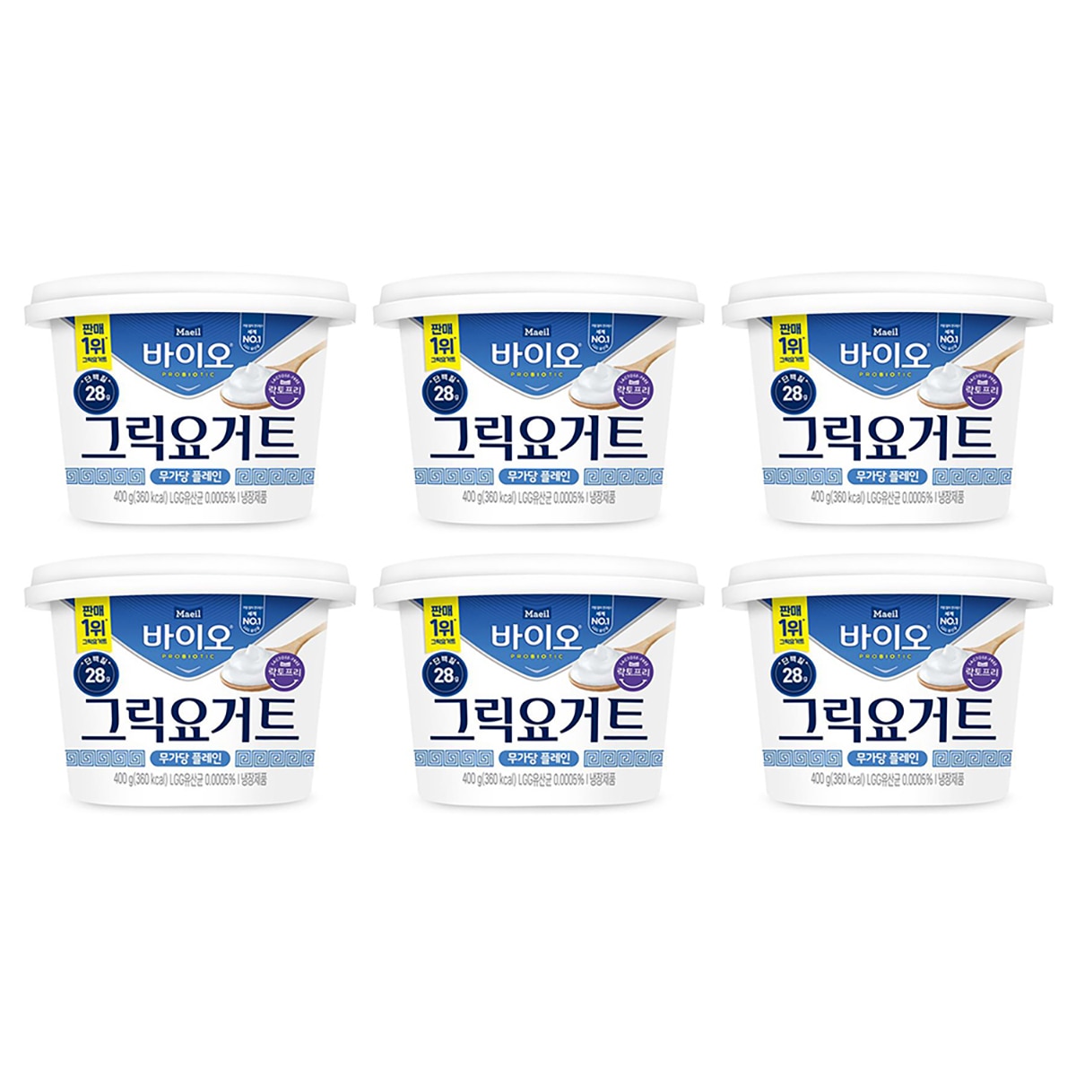 매일 바이오 그릭요거트 무가당 플레인 400G X 6 매일 바이오 그릭요거트 무가당 플레인 400G X 6