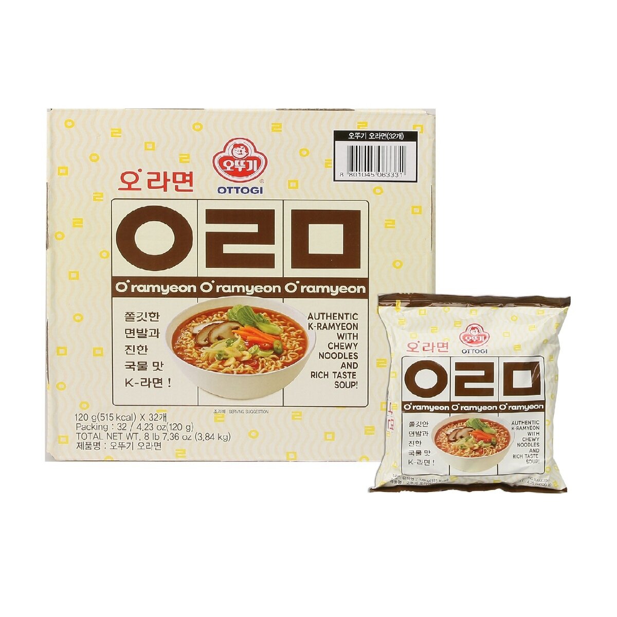 오뚜기 오라면 120g x 32개