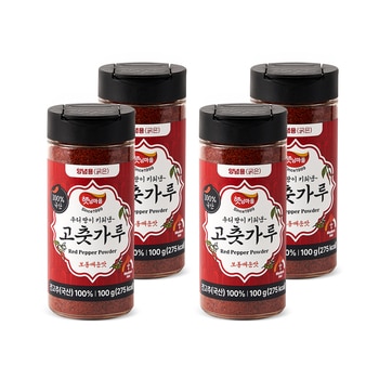 햇님마을 굵은 고춧가루 100g x 4 햇님마을 굵은 고춧가루 100g x 4