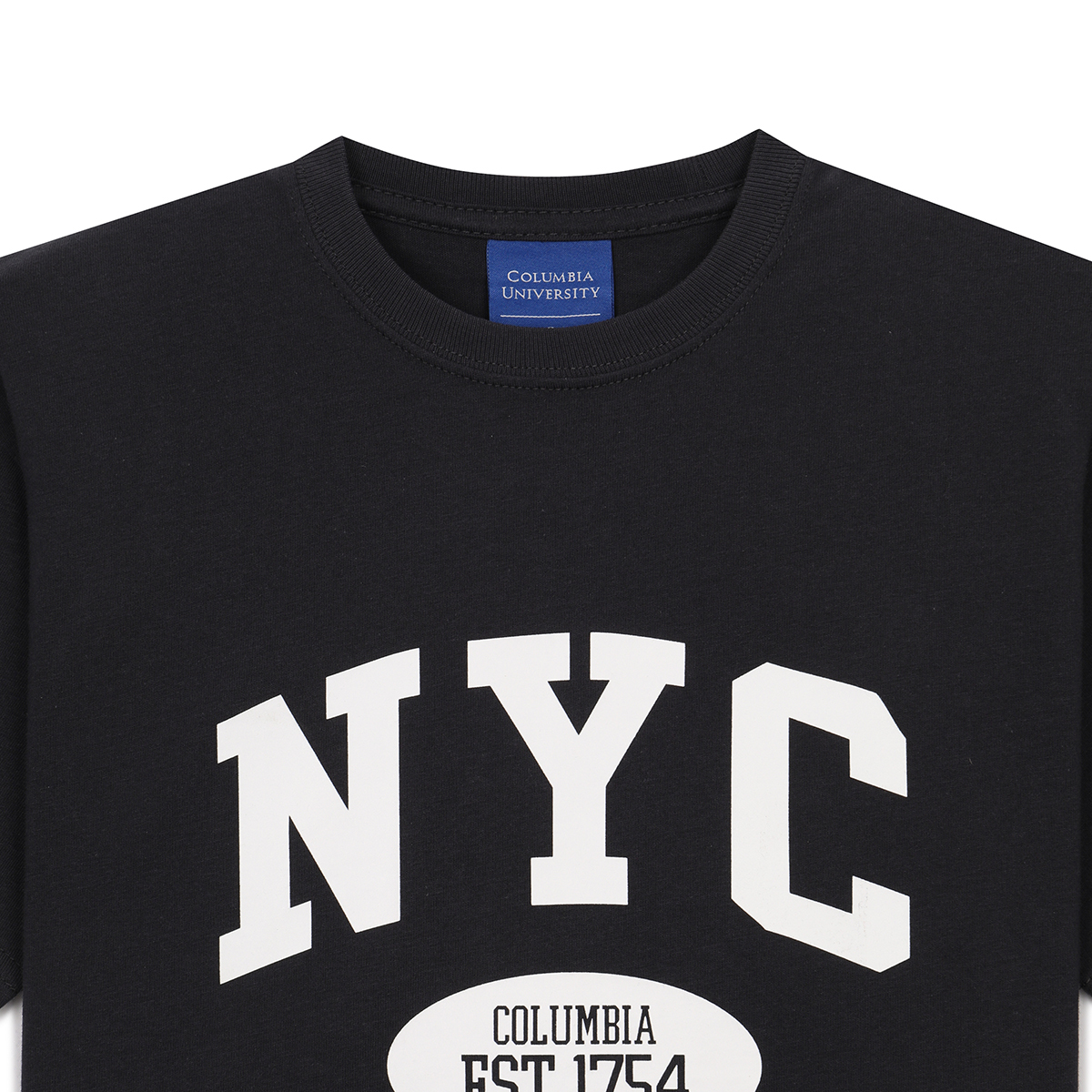 컬럼비아 유니버시티 키즈 반소매 티셔츠 - 크라운네이비