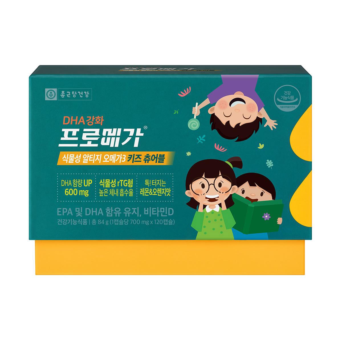 프로메가식물성rTG 츄어블오메가3 키즈 700mg x 120