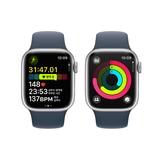 Apple 워치 9 GPS 41mm SLV/SB 스포츠 밴드 - S/M