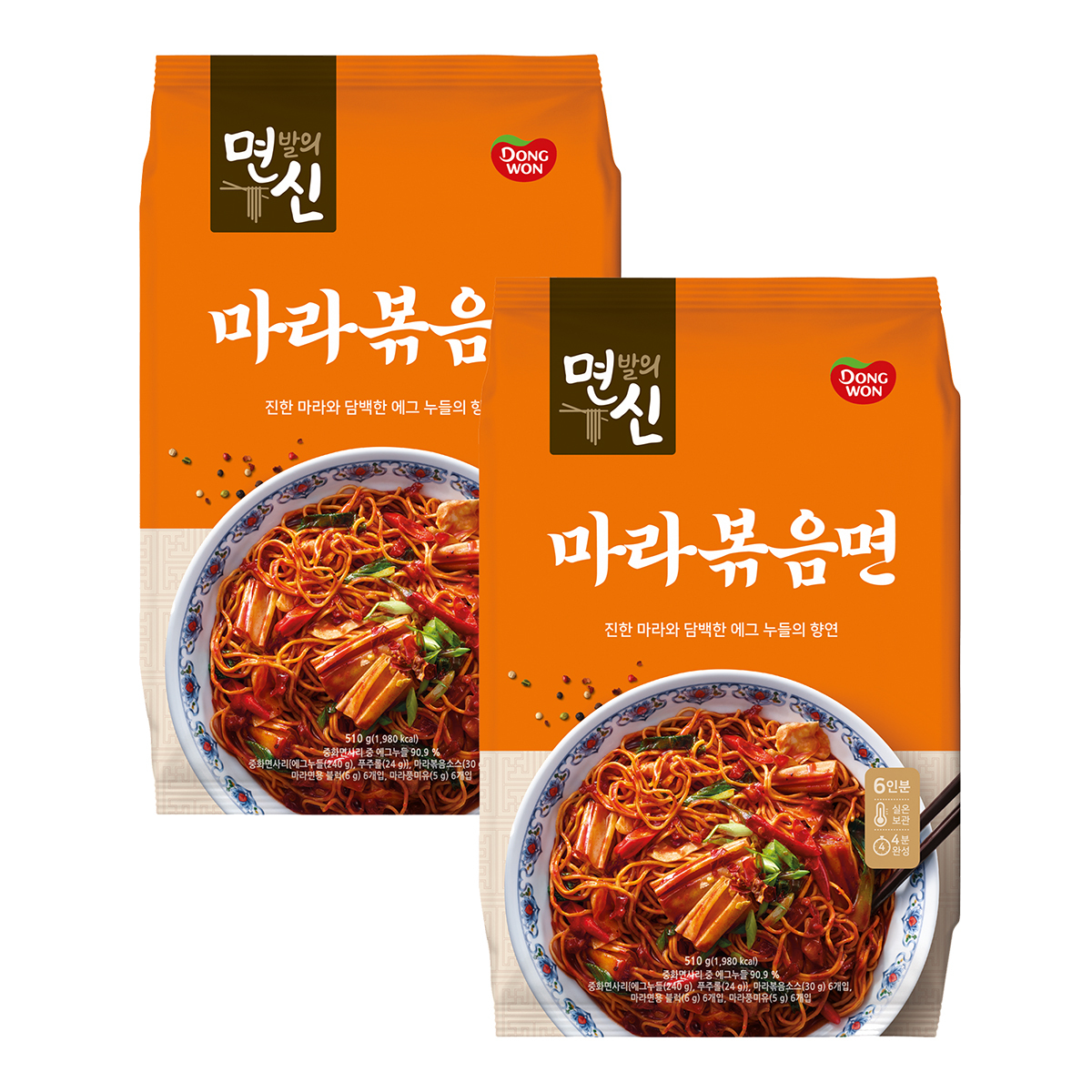 동원 면발의신 마라볶음면 85g x 6 / 최소구매 2