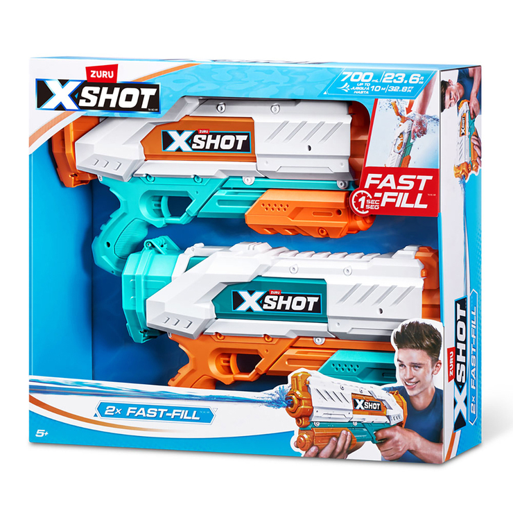 Zuru X-Shot Water Gun Ice One Shot Double Pack 1739844