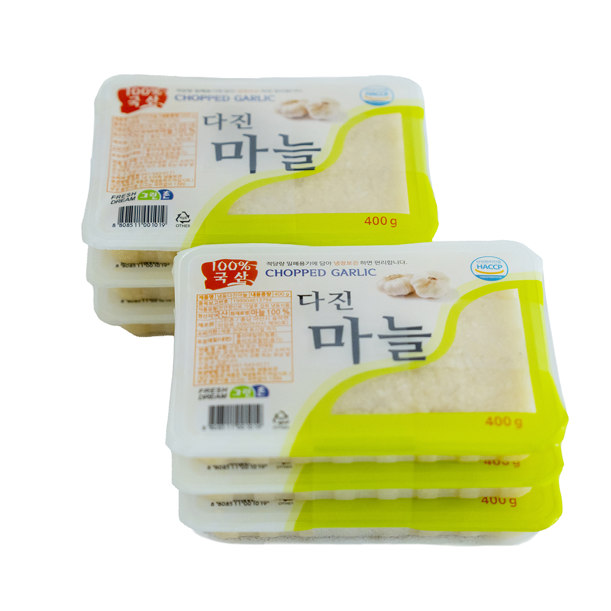 냉동 다진마늘 400g x 3 x 2