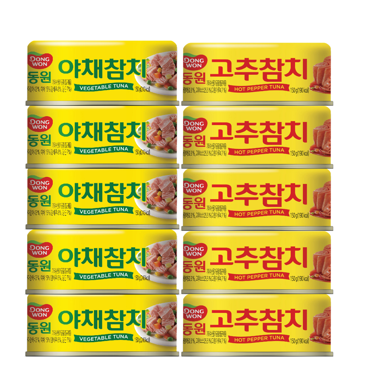 동원참치콤보팩(살코기+야채) 150g x 10
