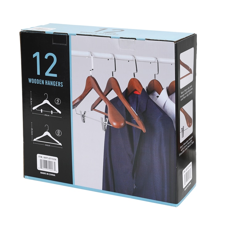 Wooden Hanger Mix 12 pack 671534