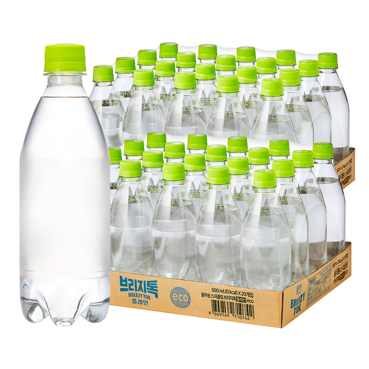 BreezyTok Sparkling Water Plain 500ml x 40 676433