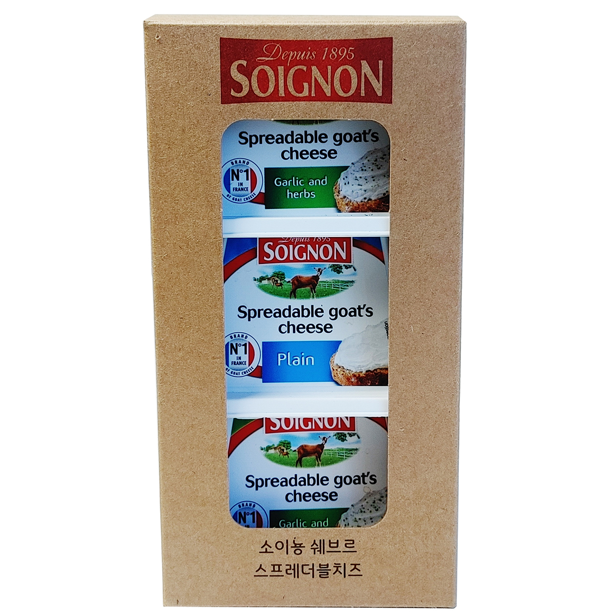 Soignon 스프레더블140g x 3 (플레인&갈릭)