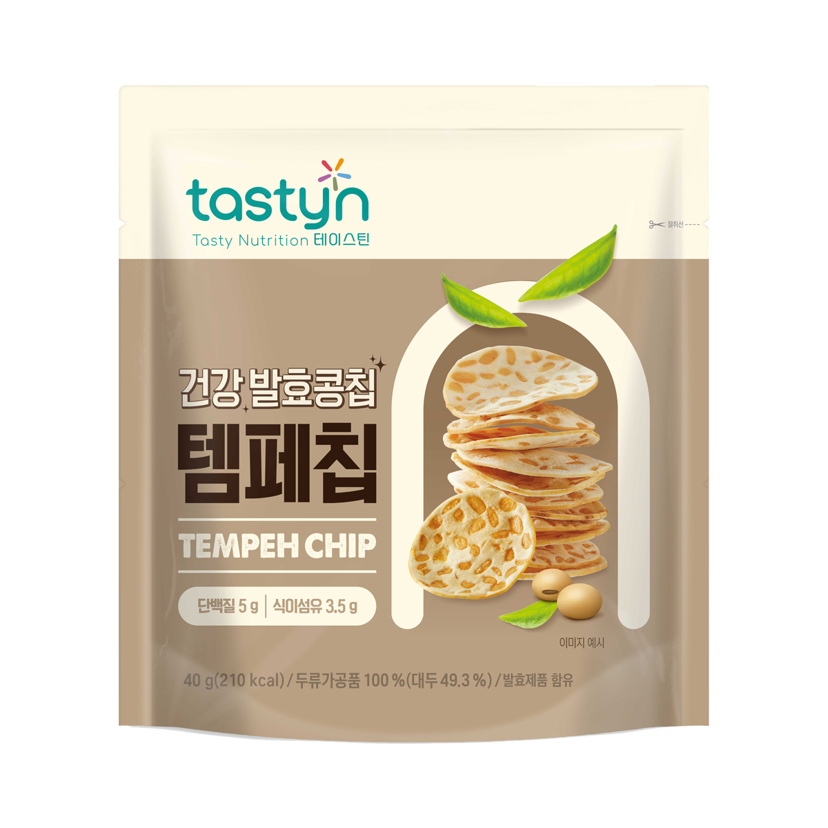 종근당 테이스틴템페칩320g / 40g x 8