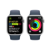 Apple 워치 9 GPS 45mm SLV/SB 스포츠 밴드 - S/M