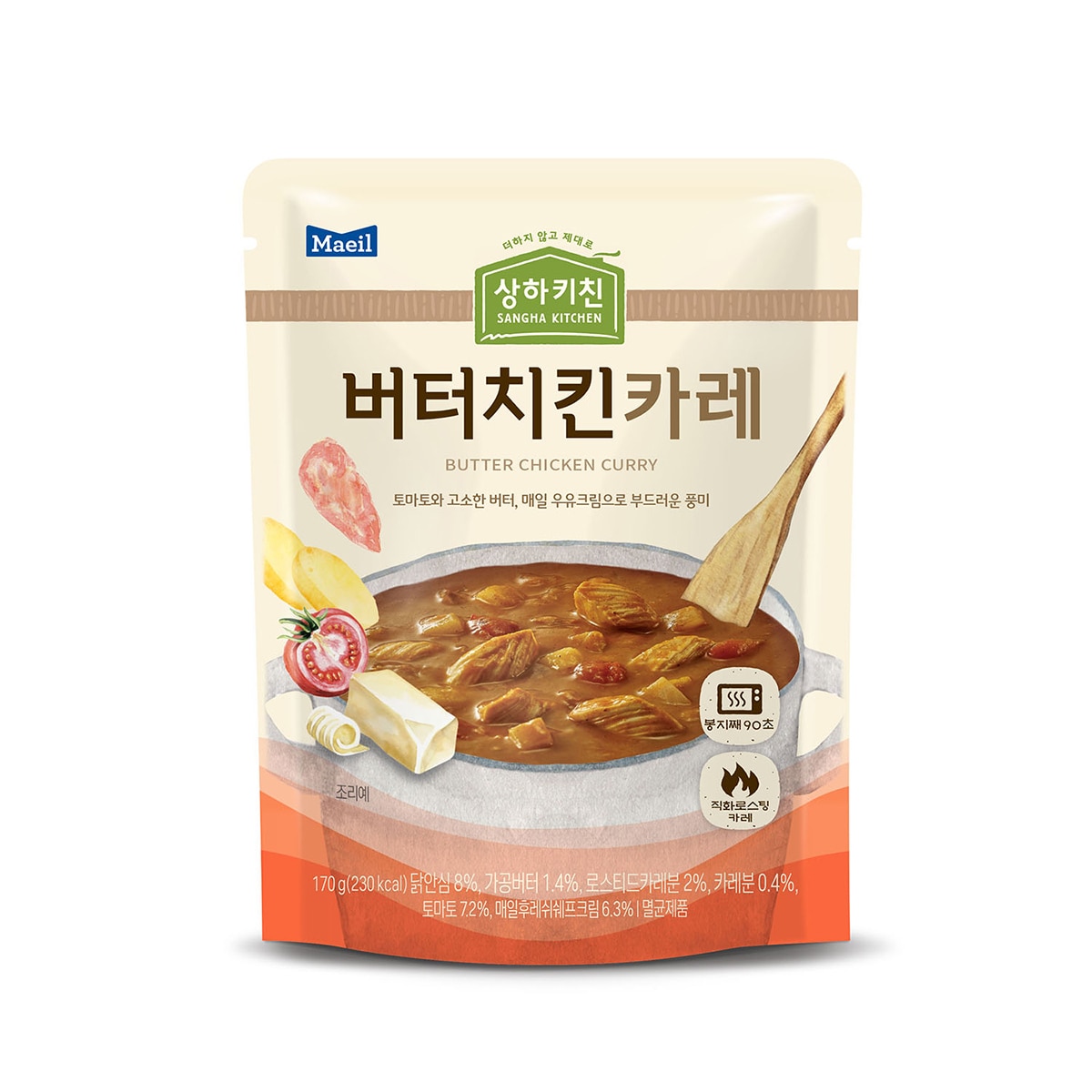 상하키친 버터치킨카레 170g x 10