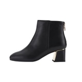 Elizabeth Stuart Cow Leather Goldheel Ankle Boots