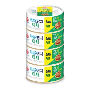 오뚜기 가벼운참치 야채참치 135g x 4 오뚜기 가벼운참치 야채참치 135g x 4